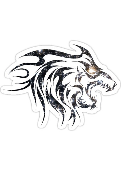 Korkunç Kurt Sticker Araba Oto Arma Duvar Sticker Ev Dekoratif Çıkartma 15 Cm
