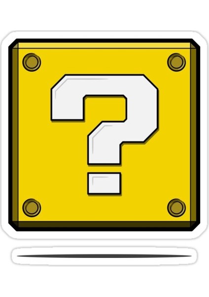 Soru Blok Sticker Araba Oto Arma Duvar Sticker Ev Dekoratif Çıkartma 15 Cm