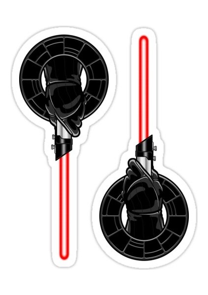 Sith'in Eli Sticker Araba Oto Arma Duvar Sticker Ev Dekoratif Çıkartma 15 Cm