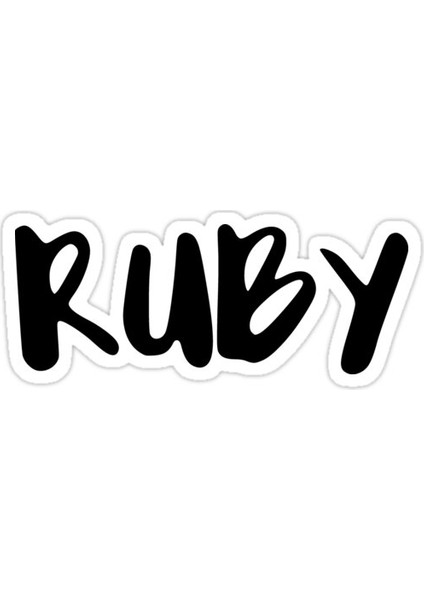 Ruby Sticker Araba Oto Arma Duvar Sticker Ev Dekoratif Çıkartma 15 Cm