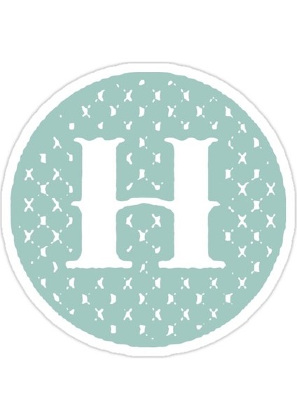H Kendiliğinden Sticker Araba Oto Arma Duvar Sticker Ev Dekoratif Çıkartma 15 Cm