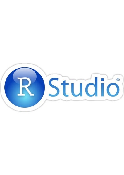 Rstudio Logo Sticker Araba Oto Arma Duvar Sticker Ev Dekoratif Çıkartma 15 Cm