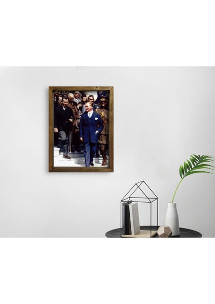 Gift Atatürk Tasarımlı Doğal Masif Ahşap Çerçeveli Tablo28 fiyatları