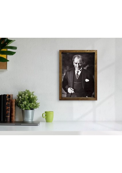 Gift Atatürk Tasarımlı Doğal Masif Ahşap Çerçeveli Tablo22 modelleri