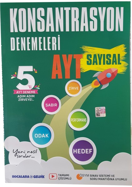 Konsantrasyon Ayt Sayısal 5 Deneme