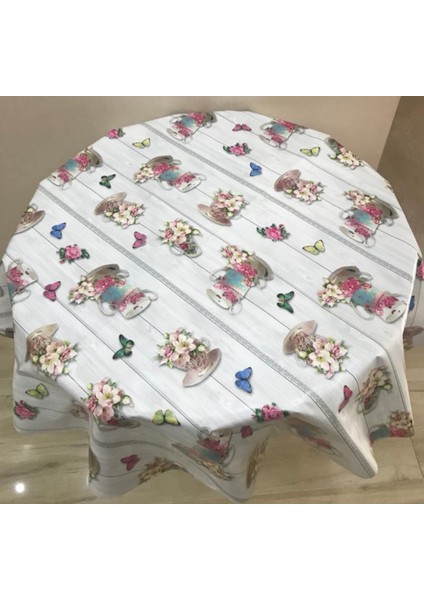 Muşamba Masa Örtüsü Yuvarlak