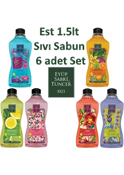 Eyüp Sabri Tuncer 1.5lt  Sıvı Sabun  6 'lı Set