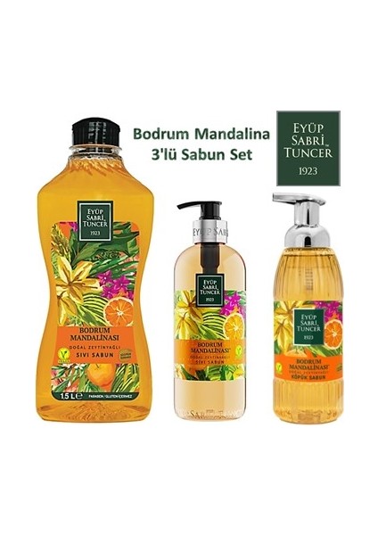 Bodrum Mandalina 3 Lü Sabun Set