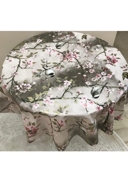 Astarlı Muşamba Masa Örtüsü Yuvarlak Pvc