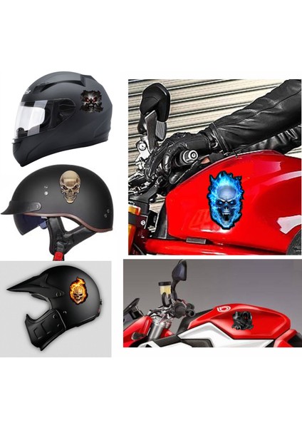 motorsiklet Kask Araç ve Laptop Sticker Set 5'li fiyatları