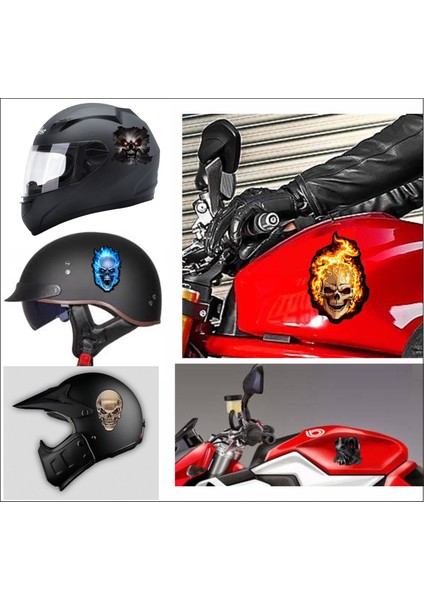 motorsiklet Kask Araç ve Laptop Sticker Set 5'li fiyatları