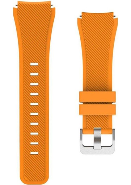 Samsung Galaxy Watch 46MM Classic Çapraz Frontier Kayış Kordon Turuncu