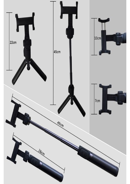 Mi Tripod Bluetooth Kumandalı Üçü Birarada Selfie Çubuğu