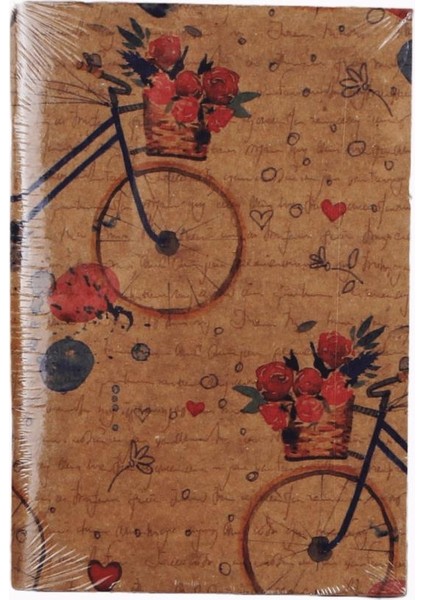 Kraft Defter Bisiklet Temalı Küçük Boy