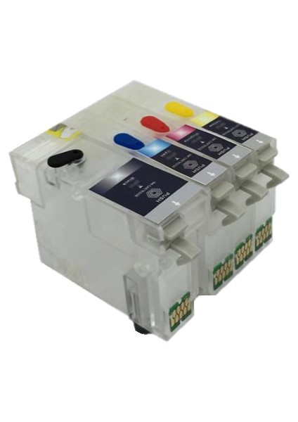 Epson T1001-T1004 Uyumlu Kolay Dolan Kartuş - 4 Renk