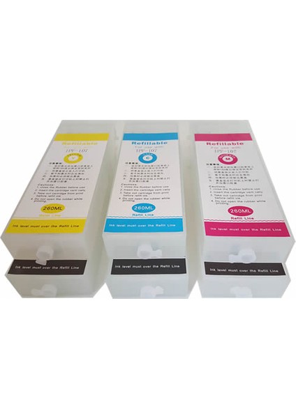 Canon Ipf 770 Uyumlu Kolay Dolan Kartuş - 6 RENK-PFI-107 (Muadil)