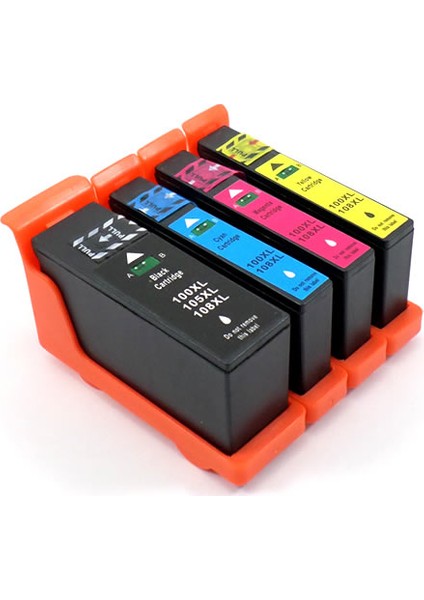 Lexmark 100XL Muadil Kartuş - 4 Renk