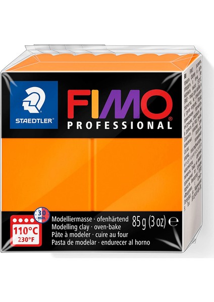 8004-4 Fimo Profesyonel Modelleme Kili Turuncu 85 gr