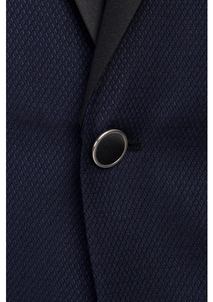 Slim Fit Mono Yaka Yünlü Smokin / Damatlık fırsatları