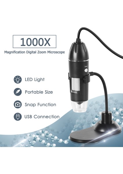 Dijital USB 0.3MP LED Mikroskop (Yurt Dışından)