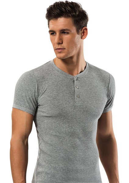 Erdem Düğmeli Kaşkorse T-Shirt