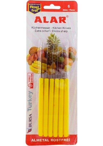 3'lü Bİçak Seti + Sürmene Satır + Masat + 6'lı Meyve Bİçağı indirimleri