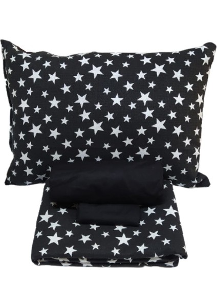 Tek Kişilik Yıldızlı Pamuklu Pike Takımı 180X235CM Çarşaf+2yastık