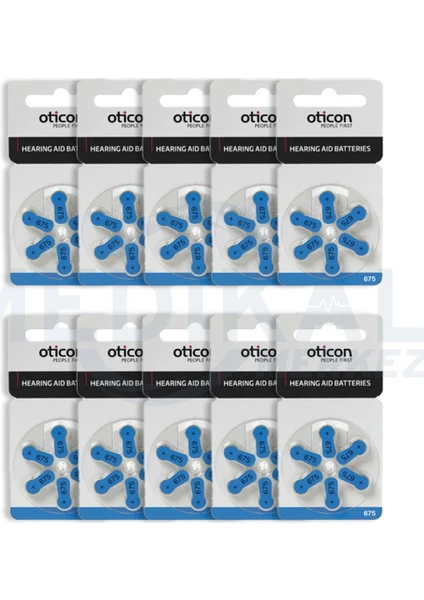 Işitme Cihazı Pili Oticon 10'lu Paket 675 Numara
