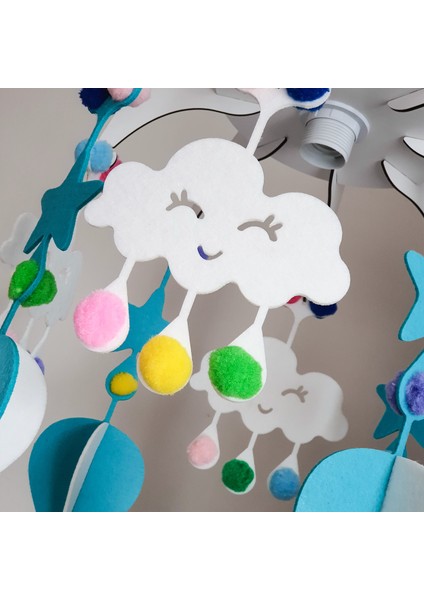 Design Otto Dream Light Dekoratif Çocuk Odası Avizesi Bebek Odası Avizesi Mavi fırsatları