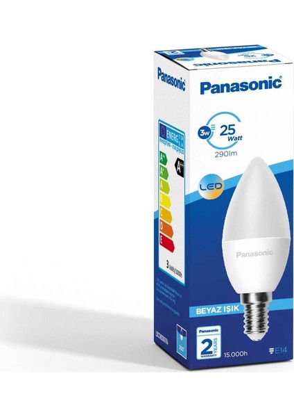 LED Ampul 3W E14 Beyaz Işık