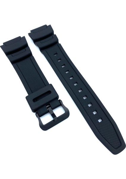 Casio AE-1000 Siyah Silikon Uyumlu Saat Kordonu CAS132