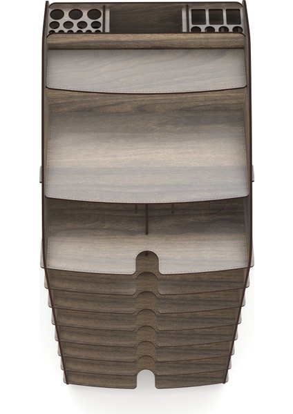 A4 Design Otto Tower Masaüstü Organizer Evrak Rafı Ceviz modelleri