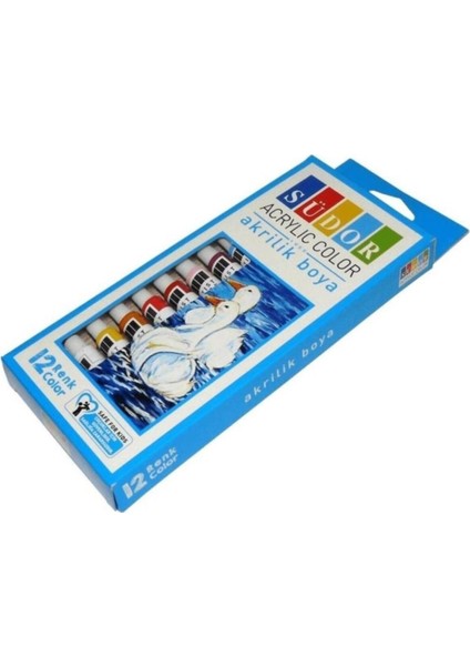 Sudor Akrilik Boya Tüp 12X9ML SD195