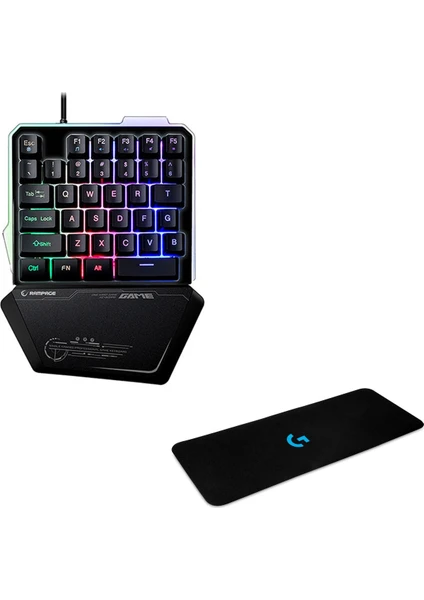 KB-R24 Metal Mini Klavye + 7030 G Mouse Pad