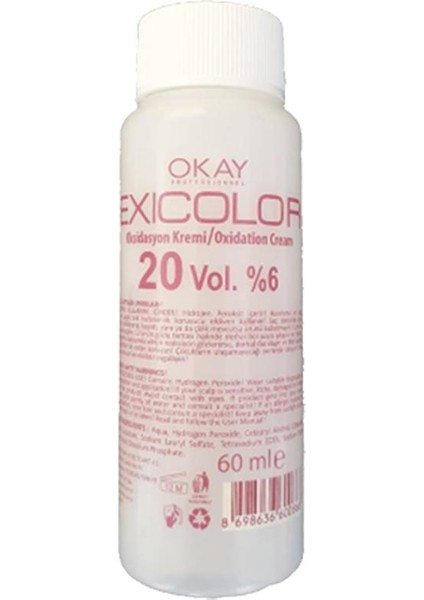 Saç Boyası Tüp 60 ml - 4.79 Çok Yoğun Tütün + 20 Volüm Peroksit + Boya Naylonu