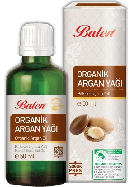 Organik Argan Yağı Soğuk Pres 3 x 50 ml