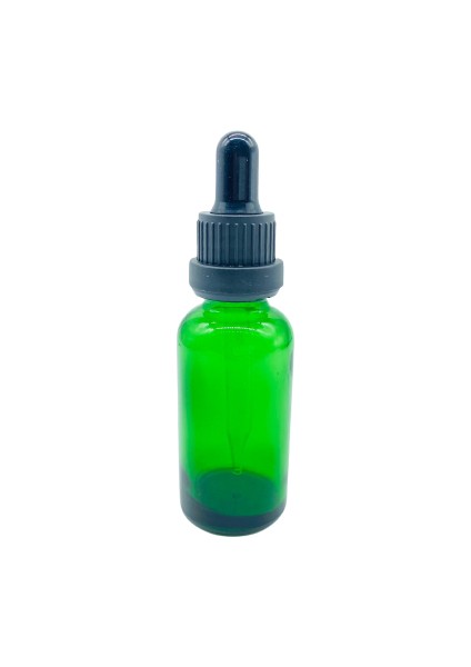 Kırılır Kapak İnce Cam Damlalık Şişe Siyah 30 ml 10'lu