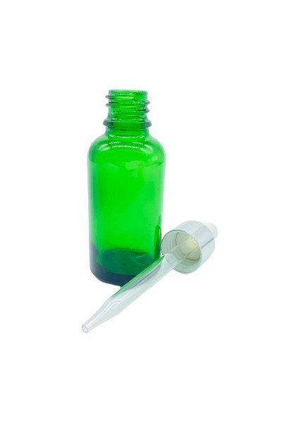 Damlalıklı İnce Cam Şişe Gümüş Kapak 30 ml 10'lu fiyatları