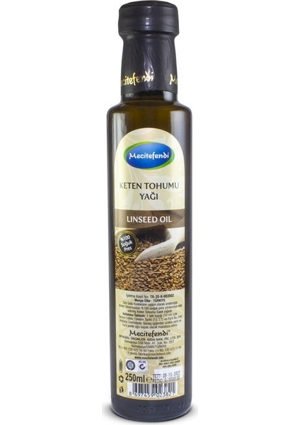 Mecitefendi̇ Keten Tohumu Yaği 250 ml