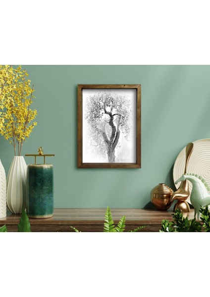 Gift Doğal Masif Ahşap Çerçeveli Tablo 45X65CM-31 fırsatları