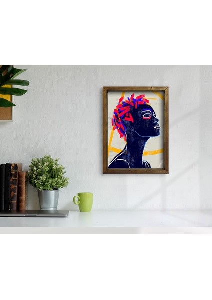 Gift Doğal Masif Ahşap Çerçeveli Tablo 45X65CM-25 fiyatları