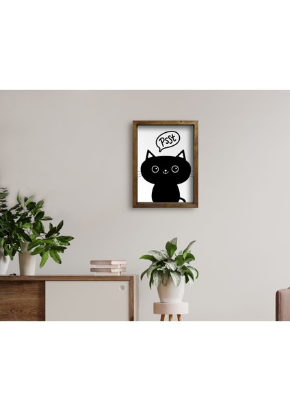 Gift Doğal Masif Ahşap Çerçeveli Tablo 45X65CM-9