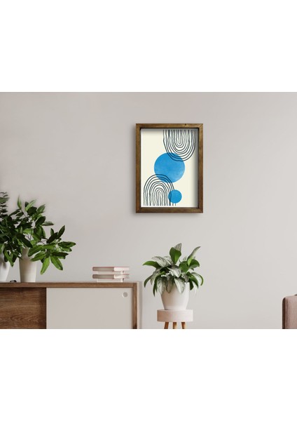 Gift Doğal Masif Ahşap Çerçeveli Tablo 45X65CM-55
