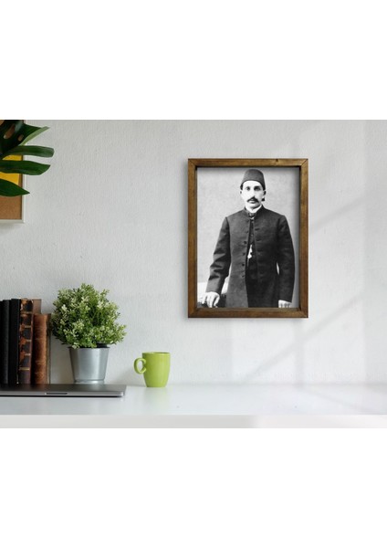 Gift Sultan Iı Abdülhamid Han Tasarımlı Doğal Masif Ahşap Çerçeveli Tablo 45X65CM-8 fiyatları