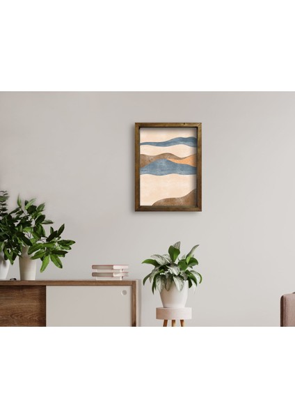 Gift Doğal Masif Ahşap Çerçeveli Tablo 45X65CM-95
