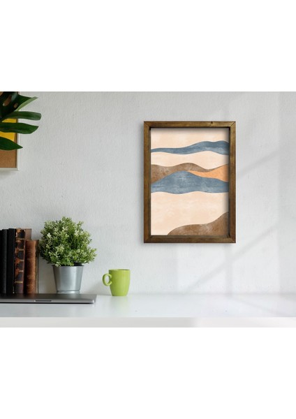 Gift Doğal Masif Ahşap Çerçeveli Tablo 45X65CM-95