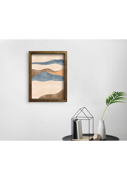 Gift Doğal Masif Ahşap Çerçeveli Tablo 45X65CM-95