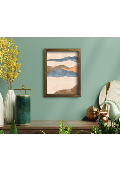 Gift Doğal Masif Ahşap Çerçeveli Tablo 45X65CM-95