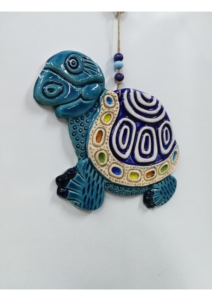 Seramik Kaplumbağa Figürlü Dekoratif El Işi Duvar Süsü Nazarlık fiyatları