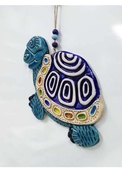 Seramik Kaplumbağa Figürlü Dekoratif El Işi Duvar Süsü Nazarlık modelleri